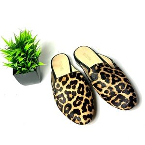 MICHAEL KORS | Natasha Cheetah-Print Calf-Hair Mules | Size 7.5